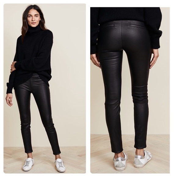 Helmut Lang 100% Lamb Leather Skinny Pants - Picture 1 of 7